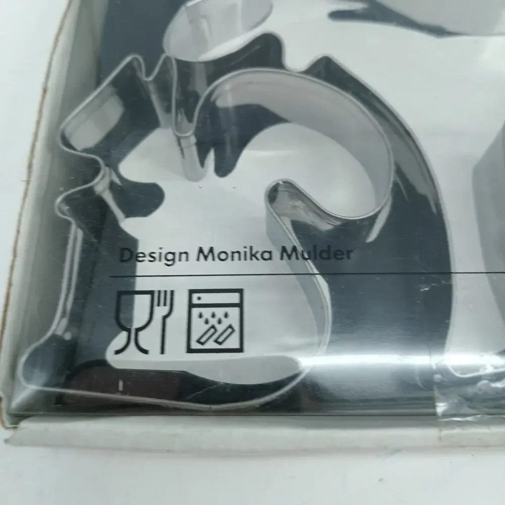 IKEA DROMMAR Animal Cookie Cutters Set of 6 Silver Metal Dishwasher Safe New